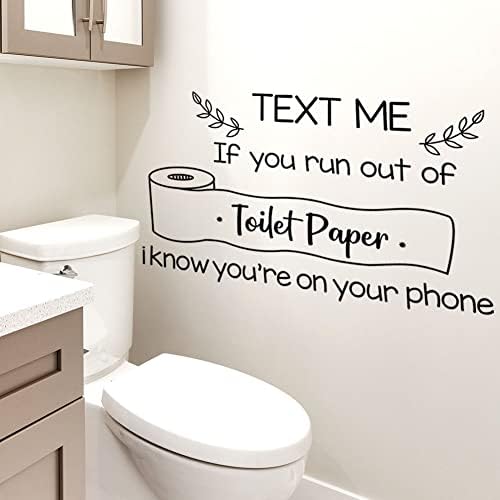 חוקי האסלה ציטוטים קיר עיצוב מדבקות קיר אמבטיה הומוריסטיות אמרות טקסט לי נייר טואלט עיצוב קיר מדבקת