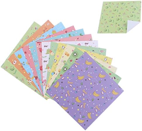 Tofficu 2 חבילות/144 גיליונות ילדים אלבום צילום לילדים תיק תיק תיק עיצוב יד צבע אוריגמי מלאכה נייר פרויקט נייר