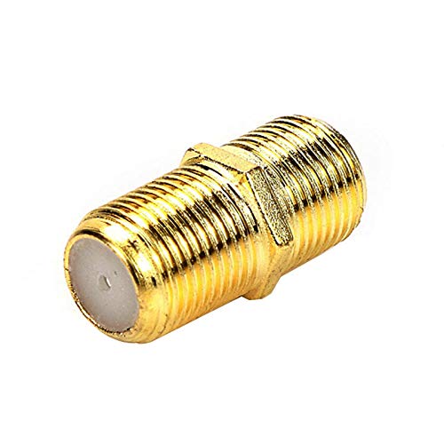 מתאם כבלים קואקסיאלי Trisewenic RG6 RG6 מאריך כבלים מסוג F-Type מחבר מצופה זהב נקבה לנקבה לכבלים,
