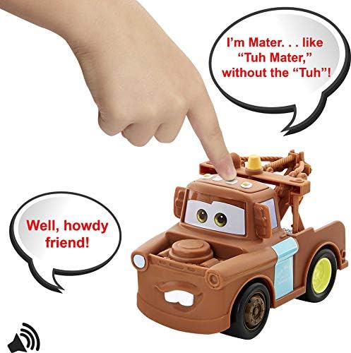 דיסני רכב צעצועי מסלול דברנים מאטר, 5.5-ב, אותנטי האהוב גרר סרט אופי אפקטים קוליים רכב, כיף מתנה לילדים
