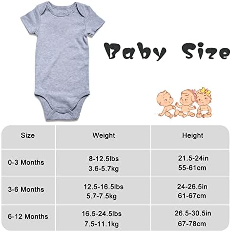 יוניפאקו יוניסקס תינוק מצחיק סרבל תינוקות בגדי גוף קצרים וארוכים תלבושות 0-18 מ