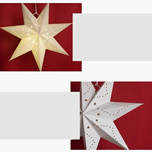 פנסי נייר של Sewroro נייר כוכב נייר פנס מלפסת חלול החוצה כוכב תלויה מלמפי חג המולד חג המולד חג המולד