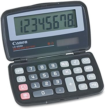מחשבון כיס מתקפל כף יד LS555H, LCD/קרטון בן 8 ספרות של 10 מחשבונים