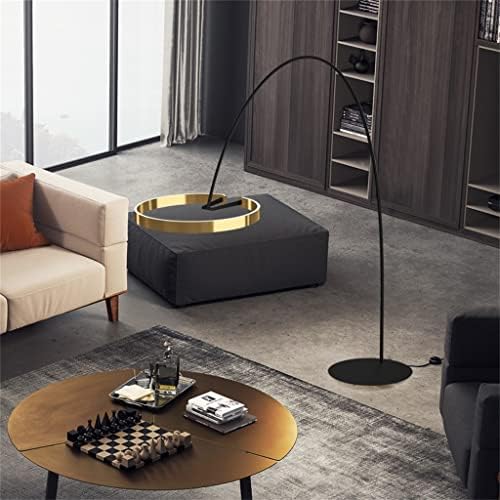 ZLXDP מנורת רצפת LED מנורות רצפה פוסט -מודרניות לסלון חדר שינה חדר שינה עיצוב נורדי טבעת נורדית מנורה עמידה