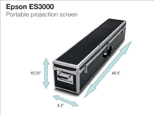 Epson ES3000 מסך הקרנה נייד אולטרה, שחור/לבן