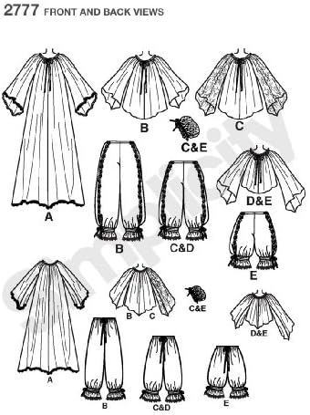 פשטות 2777 מפספסות שמלות ותחתיות תפירה לנשים על ידי רודף קוטור מידות 6-12