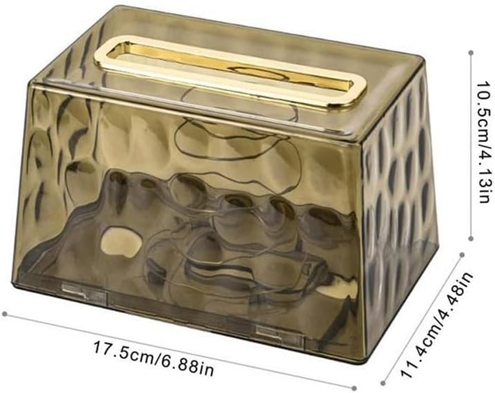קופסת רקמות Zhaolei כיסוי שקוף נייר טואלט קופסא מפית גביש מחזיק