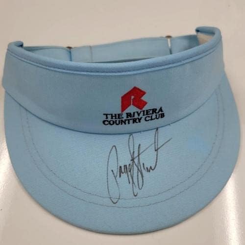 פיין סטיוארט חתום על ריביירה קאנטרי קלאב כובע מגן זהב ~ PSA/DNA COA - כובעי גולף עם חתימה ומגני מגן