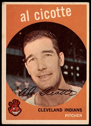 1959 Topps 57 Al Cicotte Cleveland Indian Cards של דין 2 - אינדיאנים טובים