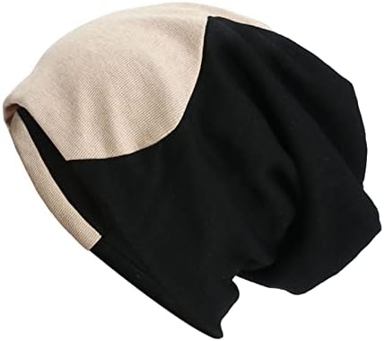 גברים של נשים רפוי כפת חורף שכבה כפולה קולורבלוקינג חם גברים ונשים כובעי זוגות מגניב כובעים לנשים