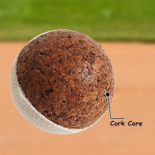 ABAJI SOFTBALL BLACK BALL BALL משטח CORK CORE מתאים לעטל