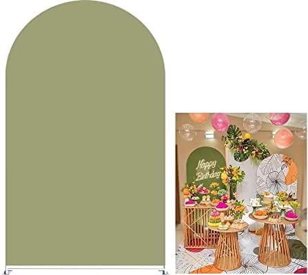 כפול ג'ונגל דו צדדי טחב ירוק קשת כיסוי תפאורה למסיבת יום הולדת חתונה לחתונה קישוטי מקלחת לתינוקות לוחות