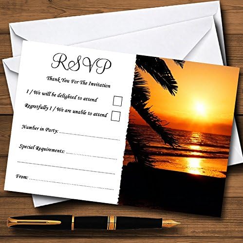 כרטיסי RSVP המותאמים אישית של חוף פלורידה פלורידה