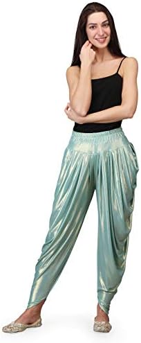לגיס מנצנץ כושר יוגה רגוע פעיל וריקוד ללבוש מכנסי DHOTI לנשים
