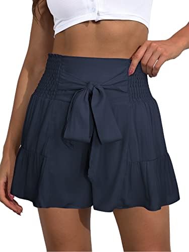 מכנסיים קצרים לנשים רוווטות מכנסיים אלסטיים עם מותניים קצרים ספורטיביים אימון ספורטיבי מכנסיים קצרים