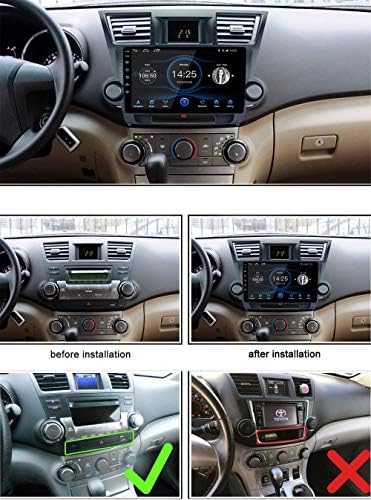 לשנים 2008-2012 טויוטה הרדיו Highlander, אנדרואיד 10.1 סטריאו לרכב GPS ניווט Bluetooth נגן USB 2G RAM 32G ROM Mirrorlink