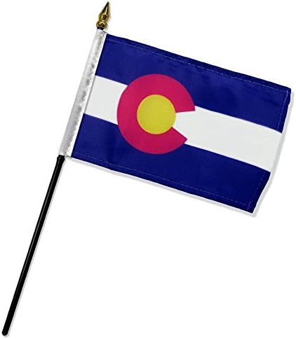 קולורדו 4איקס 6 דגל מקל שולחן