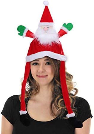 1 מחשב חג המולד כובע מצחיק חג המולד כובע פסטיבל קישוט אספקת מסיבת אבזר חג המולד קישוטים