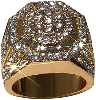 אופנה טבעת גברים ייחודית נערים מתבגרים בהתאמה אישית טבעת יהלום תכשיטים ליום הולדת