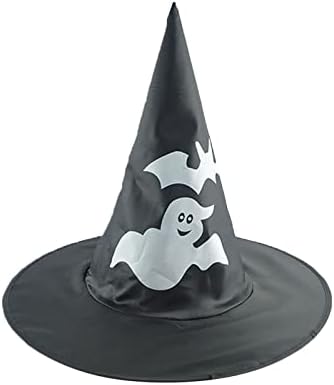 ליל כל הקדושים מכשפה כובע מחודדת כובע מלא שחור מכשפה כובע מעובה ליל כל הקדושים מכשפה כובע אירוע