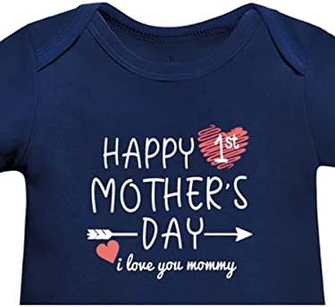 יום אמהות פדפופ יום תינוקת גוף גוף גוף אמהות שמח יום אמהות 1 אני אוהבת תלבושת לתינוקות אמא 0-24 חודשים