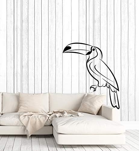 מדבקות קיר ויניל מצוירת מצוירת ציפורי חיה חיה מדבקות חדר מדבקות קיר עיצוב גדול שחור