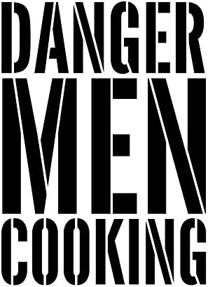 גברים מסוכנים בישול-סטנסיל מילים-5 איקס 6 - סטקל1320_1 מאת סטודי12