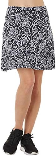 נשים סלימות הדפס חצאית גולף חצאיות נסיעות עם כיסים חצאית שחייה מותניים גבוהים עם מכנסיים קצרים