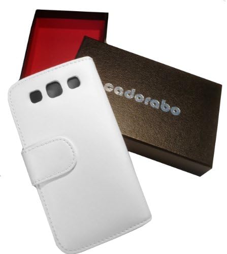 Cadorabo Book Case תואם ל- Samsung Galaxy S3 / S3 Neo בשלג לבן - עם פונקציית מעמד וחריץ קלפים עשוי עור דמוי חלקי