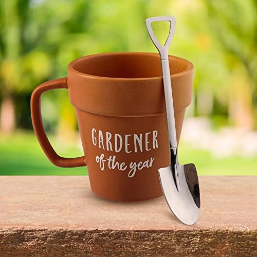 עליון מידלנד מוצרים גרדנר ספל קפה צמח חידוש קרמיקה ספל & האת כפית מתנות עבור גנן נשים, גבר, בן &בת הווה עבור חובבי