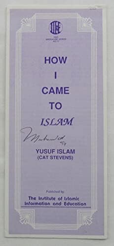 מוחמד עלי חתם על חתימה אוטומטית על חוברת איסלאם ג ' יי-אס-איי י-00926-מגזיני אגרוף חתומים