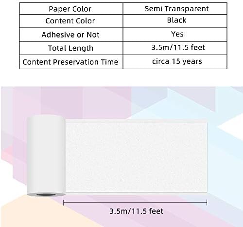 מדפסת M02 + נייר ברור למחצה