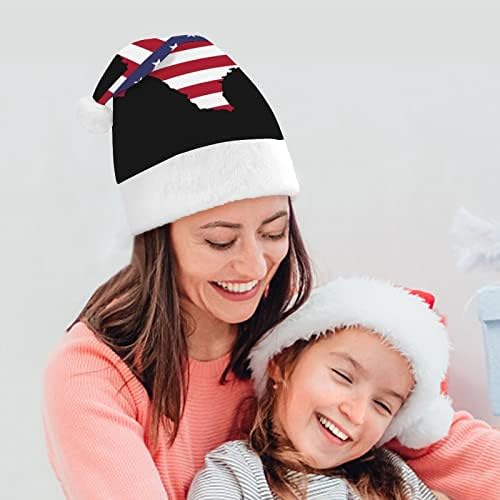 טקסס מפה עם אמריקאי דגל חג המולד כובעי בתפזורת מבוגרים כובעי חג המולד כובע לחגים חג המולד ספקי צד