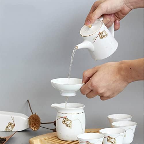 Yczdg זיגוג לבן קומקום קרמיקה בעבודת יד כוס תה קרמיקה קומקום קומקום