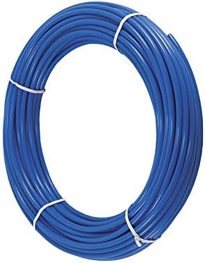 Puresec 100ft כחול 1/4 אינץ 'O.D.NSF מוסמך CCK RO צינורות בטמפרטורה של 70 ° F-120PSI עד 150 ° F-60PSI 1/4 צינורות