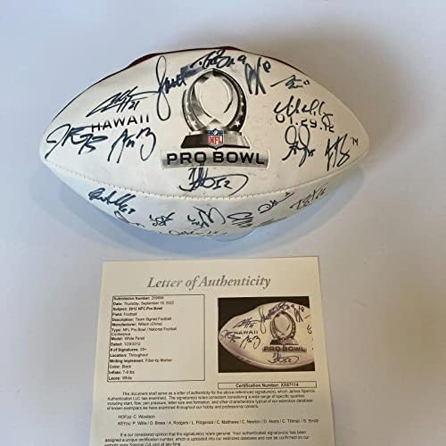 2012 Pro Bowl NFC Team חתום כדורגל דרו בריס צ'ארלס וודסון JSA COA - כדורגל חתימה