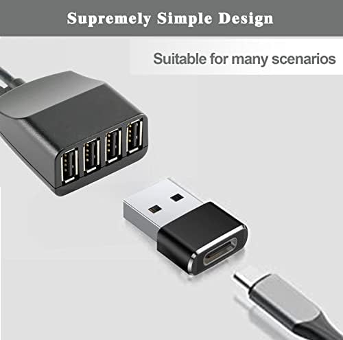 USB C מתאם נשי עד גברי 2 חבילה, הקלד ממיר כוח כבל מטען לממיר Apple Iwatch Watch Series 7 SE,