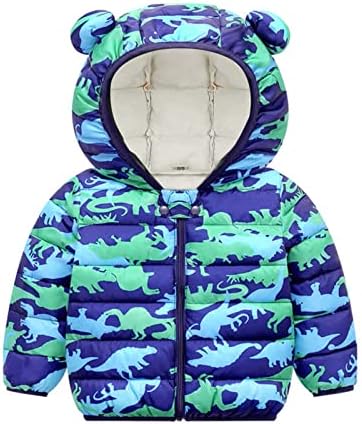 רונגקסי חורף בנות מעיל תינוקות לבגדי הלבשה חיצונית בנים עם הדפס דפוס דוב אוזן אוזן קריקטורה מעילי