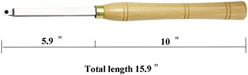 עיבוד עץ מחרטה כלים סט של 3 קרביד הטה מחוספס פירוט גימור עם מקביל קרביד מוסיף הטה, 16 אינץ אורך