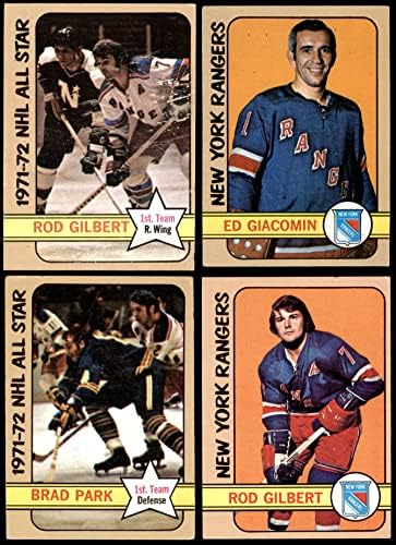 1972-73 Topps New York Rangers ליד צוות סט ריינג'רס בניו יורק - הוקי VG Rangers - הוקי