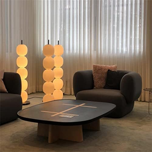 TJLSS יצירתיות נורדית כדור זכוכית צללים עורית רצפת LED סלון סלון עיצוב בית ספה פינת עמידה שולחן