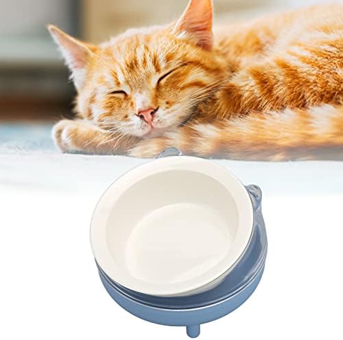 קערות חתולים, קערת קרמיקה נוחה ובריאה של קערות מזון חתולים עם עמדת אוכל רך לחתול