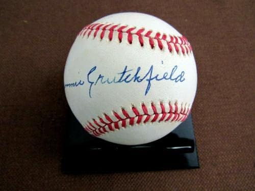 ג'ימי קרצ'פילד ברונים שחורים קרופורדס נשרים חתמו אוטומטית OAL בייסבול JSA - כדורי בייסבול עם חתימה