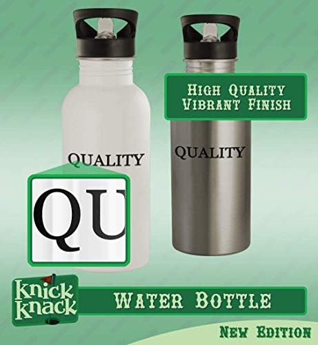מתנות Knick Knack Cutlasses - 20oz נירוסטה hashtag בקבוק מים חיצוני, כסף