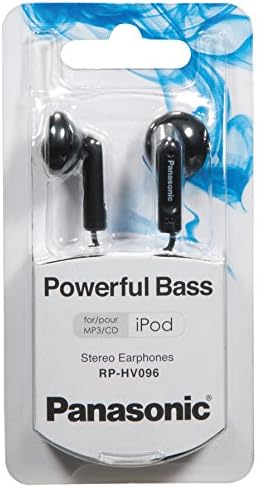 אוזניות אוזניות סטריאו של פנסוניק עם צליל נוח, ברור ועוצמתי. כולל כבל 3.9 רגל עם שקע אוזניות של מיניפלאג 3.5