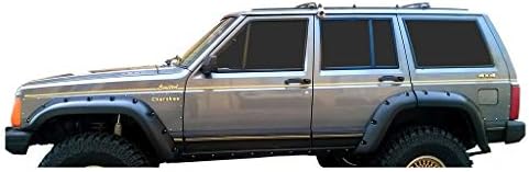 החלפת גרפיקס של פיניקס לשנת 1987 1988 1989 1990 ג'יפ צ'רוקי מוגבלת XJ מדבקות משאיות גרפיקה - שחור