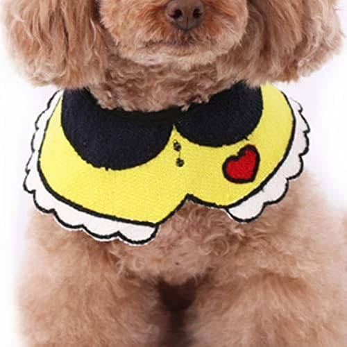 Balacoo Nearcheief Bandana משולש מתכוונן עניבה קטנה כלב צהוב צעיף כלב רוק בינוני רחיצה לאופנה חתול גור S