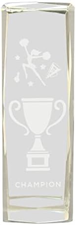 מדליות אקספרס בגודל 6 אינץ 'גביש גביש גביש גביש גביע קוביון גביע לייזר חרוט בפרס מתנה