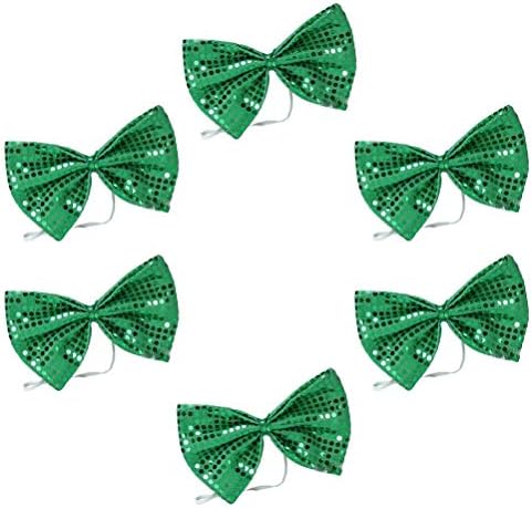 18 חלקים פסטיבל עניבת פרפר ירוק חמוד פרפר קשת חמוד אבזרי עניבת מסיבות מבריקים לטובת מסיבת יום פטריק סנט פטריק