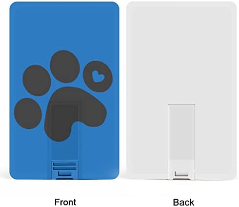 הדפסת כפות כלבים USB כונן פלאש בהתאמה אישית לכרטיס אשראי כונן זיכרון מקל מתנות מקש USB